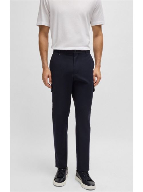 Cargo trousers in mèlange stretch fabric BOSS | 50527941 C-PEPE-CARGO-241.404